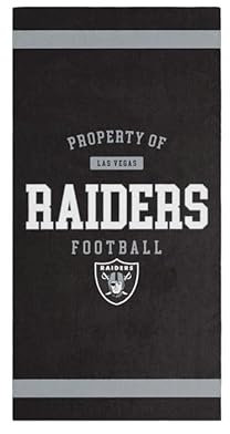 Foco Las Vegas Raiders NFL 2024 Strandtuch Badetuch Handtuch Schwarz - One-Size