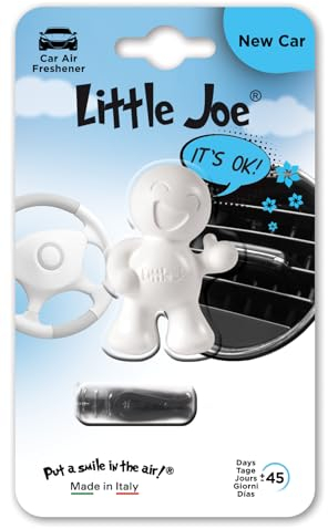 Little Joe OK New Car Mini-Blister +/- 45 Tage frischer Duft im Auto, LKW, Camper, Van, Haushalt, Küche, Büro oder Schrank bzw. Schublade