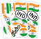 Finest Folia 2er Set DIN A4 Länderaufkleber Fahne Aufkleber Länderfahne Flagge für Auto Motorrad Sticker Länderflagge selbstklebend wetterfest R217 (21 Indien)