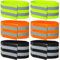 luckiade Reflektorband, 6 Stück Reflektoren Kleidung, Reflektoren, Hosenklammer Fahrrad, Fahrrad Hosenklammer, Hosenschutz Fahrrad, Reflektoren für Kleidung für Outdoor Jogging Radfahren