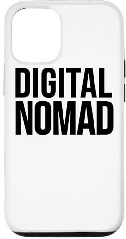 Hülle für iPhone 14 Digital Nomad - Lustiges Reisen
