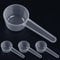 4Pcs Measuring Spoons, Multipurpose Plastic Scoop Set, Washing Powder Scoop 40ml Scoops Perfect for Laundry Detergent, Protein Powder, 10ml 20ml 30ml 40ml Scoop for Powder, Protein Scoop