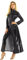SDGHH-8MMDM Damen PVC Leder Trenchcoat Jacke Mit Reißverschluss Sexy Kleid Body Clubwear Langer Lack Mantel,Schwarz,XL