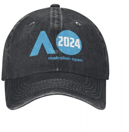YANIUIE Australian Open 2024 Tennis Unisex Baseball Caps Distressed Denim Caps Hut Vintage Outdoor Running Golf Geschenk Kopfbedeckung Geschenk
