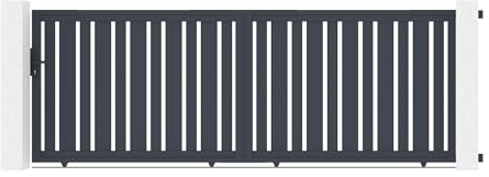 Casanoov Schiebetor aus aluminium 4m VEYMONT H.140cm grau