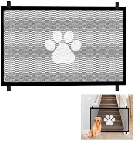 HENGBIRD Barrera para Perros Valla Seguridad Infantil Barrera Seguridad niños Escalera rejas para perros110 x 78 cm Adecuada para Entrada, balcón, baño, Escalera, Entrada de Habitaciones