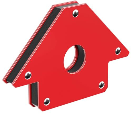 Wiltec Aimants de soudure avec Force de maintien de 11 kg, Équerre magnétique de 120 x 80 x 15 mm, 45°, 90°, 135°, Positionneurs de soudage