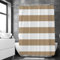 Loti Living Anti-Schimmel Duschvorhang 180x200 cm Sand - Wasserfestes Polyester - Inkl. Ringe - Shower Curtains - Duschvorhang Anti Schimmel - Duschvorhang Badewanne - Duschvorhänge