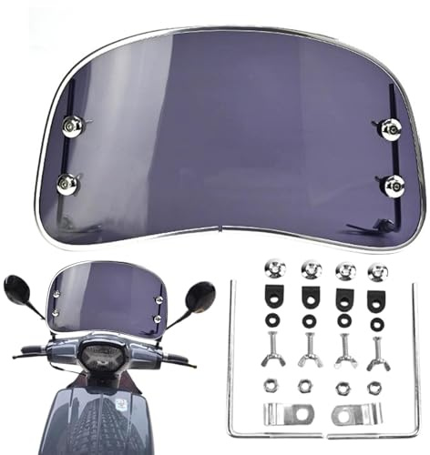 Motorrad-Windschutzscheibe – Motorrad-Windabweiser, Klare Motorrad-Windschutzscheibe | Motorrad-Windschutzscheiben-Windschutz, Roller-Fahrrad-Zubehör Für Windablenkung, Fahrkomfort