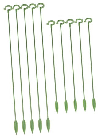 Sosoport 2 Sätze Phalaenopsis-ständer Gefälschte Orchidee Pflanzstäbe Für Blumen Pflanzengestell Pflanzenstände Zimmerpflanzen Pflanzenbefestigungsstange Feste Blumenstütze 20 Stück * 2