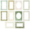 Scrapbooking Papier Rahmen Aufkleber - Dekorativer Scrapbooking Rahmen | Scrapbook Spitze Papier Rahmen Aufkleber | 10 Stück Scrapbook Ausschnitte | Rahmenaufkleber für Scrapbooking Planer Album