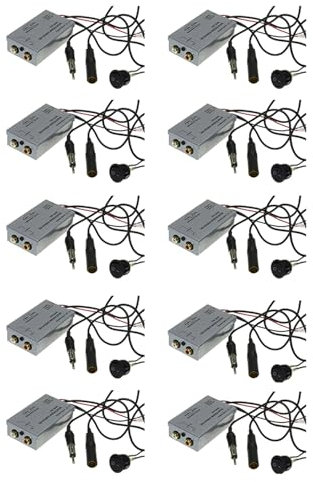 Rdjumpdjo 10X Universal Fm Modulator Stereo Mp3 Auto Antenne Kabel Car Radio Cinch Aux Adapter