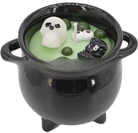Halloween Yankee Candles - Halloween Candles | Wax Melt Burners, Scented Soy Wax Candles for Bathroom Bedroom Witch Pot Tea Light for Outdoor Party Centerpieces Fireplace Mantel Holiday