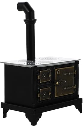 Alasum 12 Chimenea Larga, Muebles en Miniatura para Decoración de Cocina, Banco de Cocina de Simulación, Juguete Accesorios de Casita Muñecas