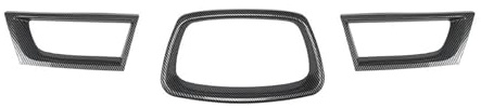 Stoßstangengitter Grill Für Subaru Für Impreza WRX STI 9. Generation 2006–2007 Frontgrill Rennstoßstangengrill(Carbon)