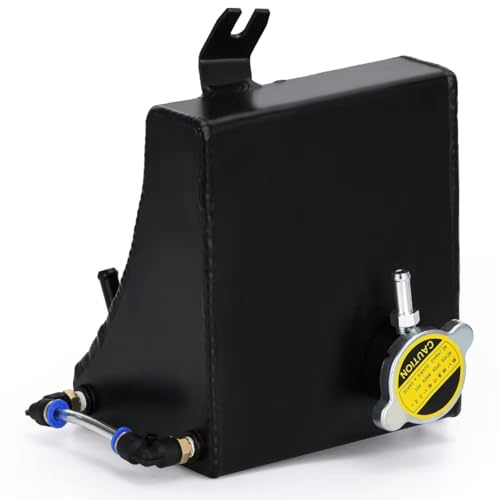 Depósito De Expansión Compatible Con Nissan Para S13 S14 S15 1.75L Kit De Depósito Radiador Tanque Desbordamiento Refrigerante Aluminio Pulido Para Automóvil Piezas Modificación