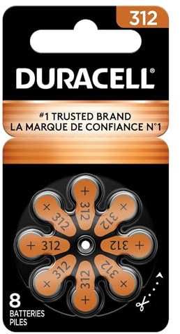 Duracell Easy Tab Hearing Aid Batteries Size 312 (16 Batteries)