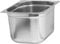 APS 81206 Contenedor GN 1/2, contenedor gastronorm de acero inoxidable/dimensiones 265 x 325 mm/altura 150 mm/volumen 8,75 litros