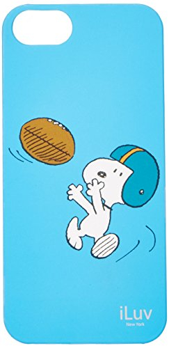 iLuv ICA7H383BLU Snoopy Hard Cover für Apple iPhone 5/5S blau