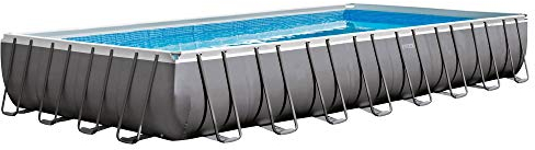 Intex 32' x 16' x 52 Ultra Frame Rectangular Swimming Pool Set | 54989EG