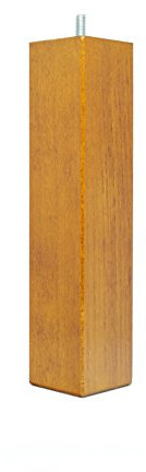 La Fabrique de Pieds Jeu de 4 Pieds de Lit, Bois, Teinte Merisier, 25 x 5,5 x 5,5 cm