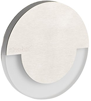 LED Wandeinbauleuchte für 60mm Schalter-Dose Stahl Einbauspot Dekoleuchte Treppenlicht Einbau Leuchte Stufenlicht Strahler (Sola warmweiß)