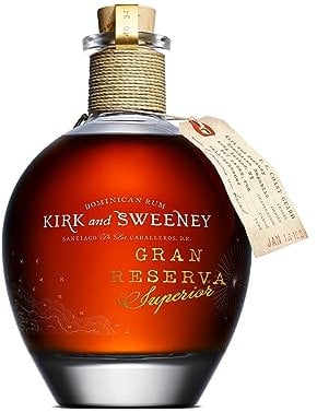 Kirk & Sweeney Gran Reserva Superior Dominican Republic Rum 70cl (40% ABV) | Handcrafted Golden Rum, A Full-Bodied Honey & Vanilla Flavoured Rum with a Smooth Oak Finish - Alcohol Gift for Women & Men