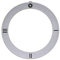 Küppersbusch Knebelsymbol FEH615, NEH615, FEH415, NEH415, NEH613 Schalter 4-Takt silber Aussen 59mm Innen ø 45,5mm