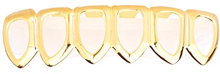Grillz - Gold - One Size fits All - Hollow Bottom