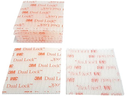 Klettpads 3M Dual Lock SJ 3560 selbstklebende Klettpads extra stark 8 Stück 50x50mm