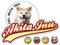 siviwonder Auto Aufkleber Akita Inu Old School Hundeaufkleber 12cm