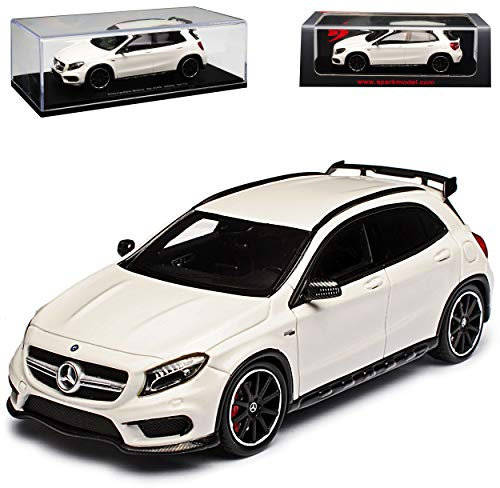 Spark Mercedes-Benz GLA 45 AMG X156 SUV Weiss Ab 2013 1/43 Modell Auto mit individiuellem Wunschkennzeichen