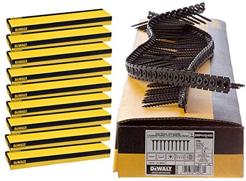 Dewalt Lot de 10 000 vis à filetage fin 25 mm x 3,5 mm Compatible avec Makita Fein DCF620