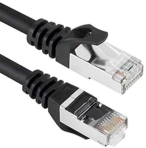 High Grade - Shielded Network Ethernet CAT6a Cable - Backward Compatible - Up to 600MHz bandwidth - Moulded Snaggles RJ45 Connectors – For Hubs, Routers, Console and more - Length: 16.4ft / 5m