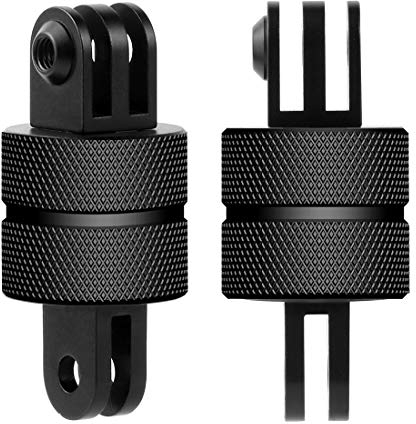 FEICHAO Adaptador de trípode giratorio universal de 360 grados, adaptador de trípode giratorio CNC, compatible con GoPro Hero Series/Session 8.0 5 4/Fusion y otras cámaras de acción