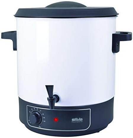 Silva-Homeline PK-HG 270 Heißgetränke-/Einkochautomat, Emailierter Stahl, 30 Liter, weiß