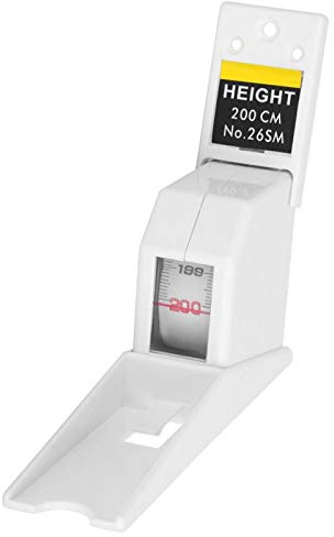 ASHATA Medidor de Altura de estadiómetro, 200 cm, estadiómetro Compacto de Montaje en Pared con Placa de Pared, Ideal para niños y Adultos, para clínicas Escolares de Uso doméstico(Blanco)