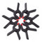 Haobase 6Pcs Black Backdrop Clamps for Nylon Muslin Paper Photo Background, Reflectors and Other Photography Purpose