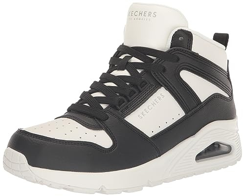 Skechers Women's UNO-high Regards Sneaker, Weiß/Schwarz, 36 EU