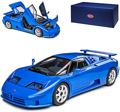 alles-meine.de GmbH Bugatti EB110 SS Coupe Blau 1991-1995 70917 1/18 AutoArt Modell Auto mit individiuellem Wunschkennzeichen