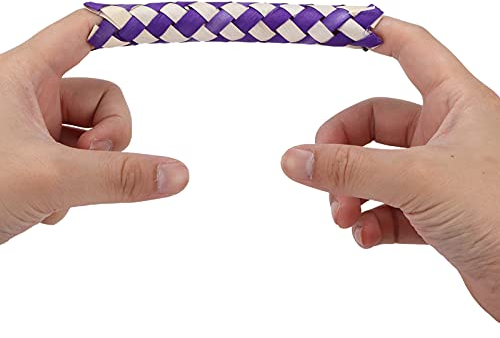 Tnfeeon Chinesische Bambus-Fingerfalle, Fingerfalle, Praktischer Ersatz für Haustiere, für Vogelspielzeug, DIY, Verschiedene Spielzeuge und Geschenke