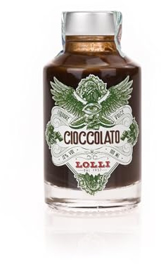 LOLLI Liquore al cioccolato, Liquore artigianale, bottiglia limited edition, 100 ml. 15% vol.