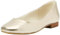 TOMS Women's Briella Ballet Flat, Light Gold Metallic Leather, 5 UK