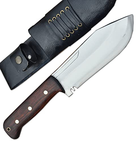 THE NEPAL 17 cm lange Klinge, handgeschmiedetes Himalaya-Hackmesser, Full-Tang-Messer, echtes Arbeitsmesser, Jagd- und Campingmesser