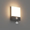 Klighten 24W LED Außenwandleuchte mit Bewegungsmelder, Dunkelgrau Wandleuchte Innen Außen Wandlampe, IP65 Außenlampe Wand mit Sensor für Garten Terrasse Eingang, Warmweiß 3000K Aussenleuchte Wand