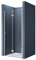 doporro Porte de douche pliable 100cm paroi de douche transparent pliante pour niche Teramo26K pare-douche rabattable montage réversible