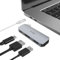 JESWO Adattatore USB C con HDMI 4K, 100W PD, porte USB 3.0, adattatore multiporta per MacBook Air Pro, iPad Pro, altri dispositivi di tipo C