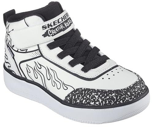Skechers Campo Sportivo 103, Stivali alla Moda, Bianco, 35 EU