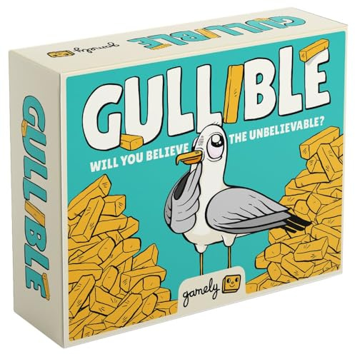 Gullible - Das superlustige Partyspiel der Kreativität, des Bluffens und der urkomischen Fakten Wirst du deine Familie und Freunde täuschen oder das Unglaubliche glauben? (Gullible - Same Game