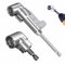 105° Winkelschrauber Vorsatz Adapter,Eckwerkzeug-Schraubennabe,Multifunktions-Biegeschraubendreher-Bit,Winkelbohraufsatz,Für Die Haushalts Und Arbeitsplatzindustrie (2, Silber)